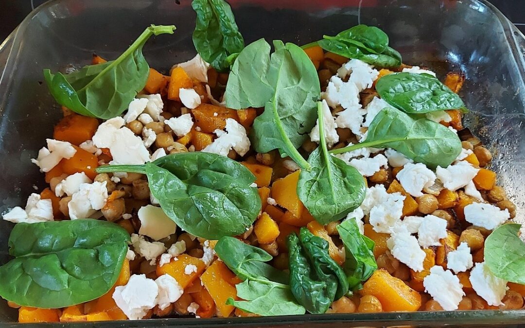Protected: Honey Roast Butternut Squash Salad With Chickpeas, Goats Cheese And Rocket